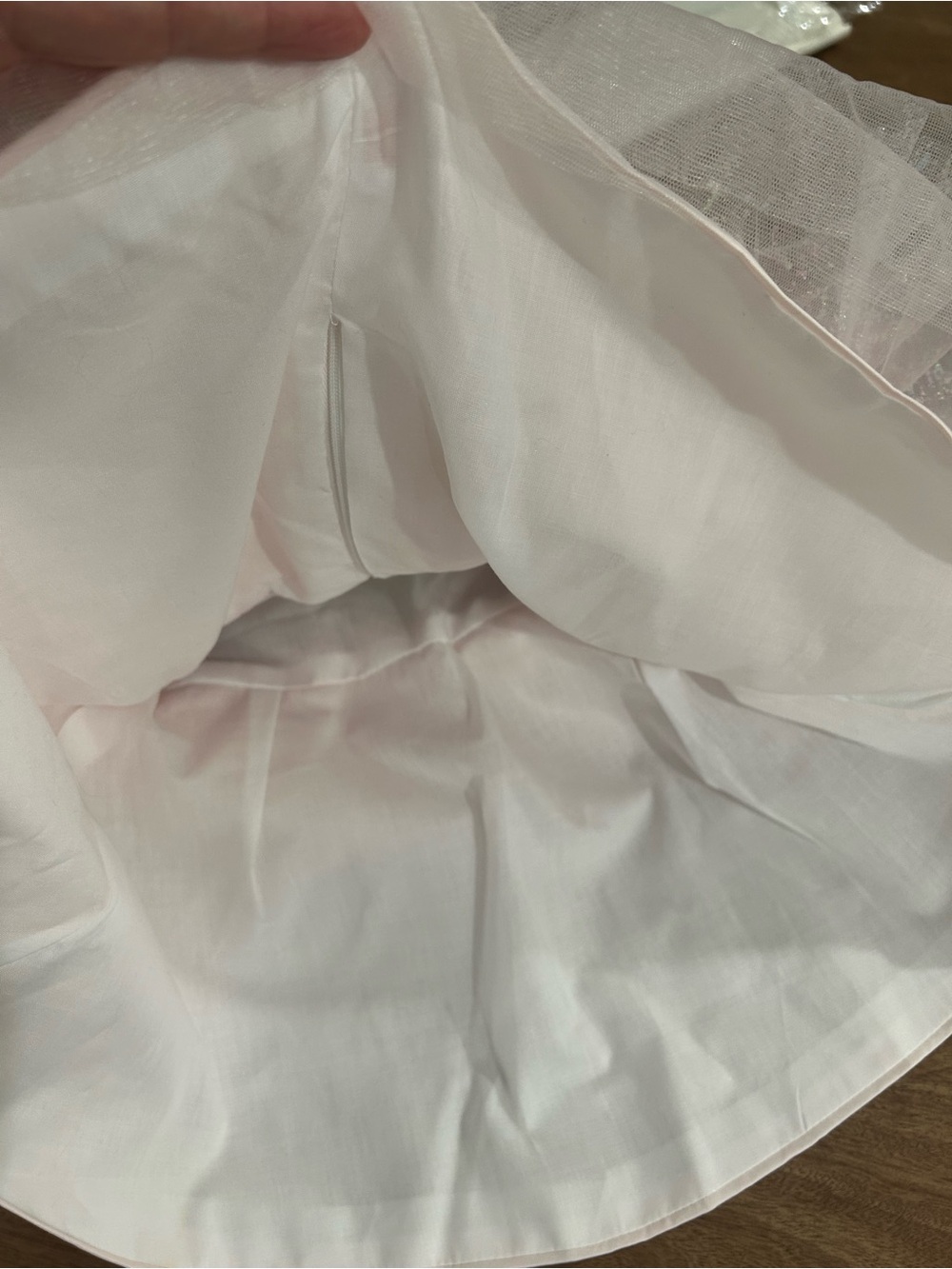 Pink Brocade Puff-Sleeve and Tulle Dress for Toddlers - Picture 7 of 11